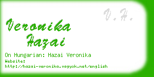 veronika hazai business card